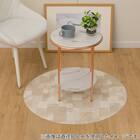 円形マルチマット(ダイニングマット・ペット用マット・お子様のプレイマット・観葉植物マット)　40R　E-1062 1枚目画像