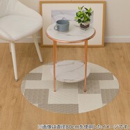 撥水・抗菌・防カビ・床暖対応マルチマット(円形) E-1118