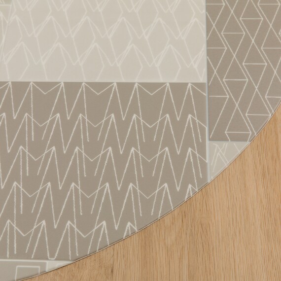 円形マルチマット(ダイニングマット・ペット用マット・お子様のプレイマット・観葉植物マット) 40R E-1118 6枚目画像