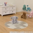 円形マルチマット(ダイニングマット・ペット用マット・お子様のプレイマット・観葉植物マット) 40R E-1118 8枚目画像