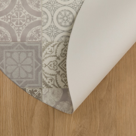 円形マルチマット(ダイニングマット・ペット用マット・お子様のプレイマット・観葉植物マット) 40R S-1414 5枚目画像