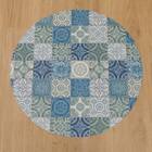 円形マルチマット(ダイニングマット・ペット用マット・お子様のプレイマット・観葉植物マット) 40R S-1415 2枚目画像