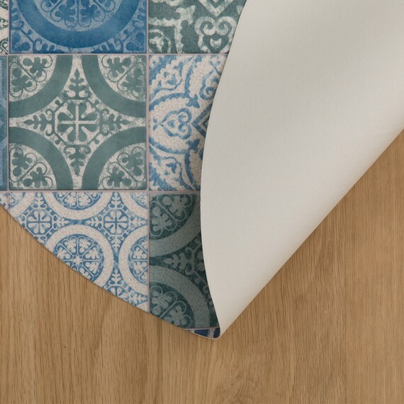 円形マルチマット(ダイニングマット・ペット用マット・お子様のプレイマット・観葉植物マット) 40R S-1415 5枚目画像