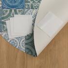 円形マルチマット(ダイニングマット・ペット用マット・お子様のプレイマット・観葉植物マット) 40R S-1415 7枚目画像