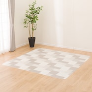 撥水・抗菌・防カビ・床暖対応ラグ フチなし(E-1118)