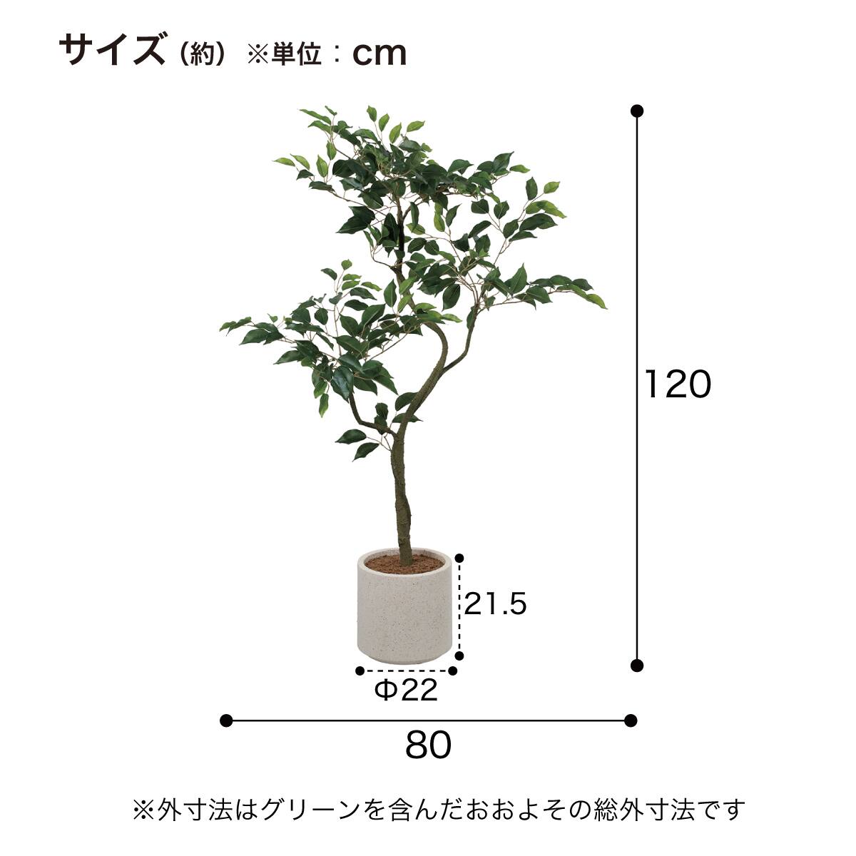 フェイクグリーン(高さ120cm ベンジャミン GLA-1583) | ニトリネット