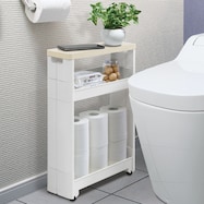 スキマにも置けるサニタリーワゴン3段