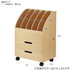 縦にも横にも仕切れるワゴン(ブラウン) 2枚目画像