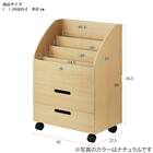 縦にも横にも仕切れるワゴン(ブラウン) 3枚目画像