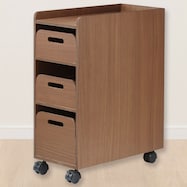 テーブル下で邪魔にならないスリム収納マルチワゴン