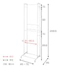 2段ハンガーラックワイド 伸縮タイプ (ホワイト) 2枚目画像