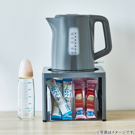 電気ケトルラック (グレー) 7枚目画像