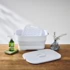 折りたためる つけ置き洗い バケツNEO(グレー) 1枚目画像