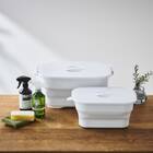 折りたためる つけ置き洗い バケツNEO(グレー) 2枚目画像