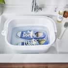 折りたためる つけ置き洗い バケツNEO(グレー) 9枚目画像