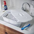 折りたためる つけ置き洗い バケツNEO(グレー) 13枚目画像