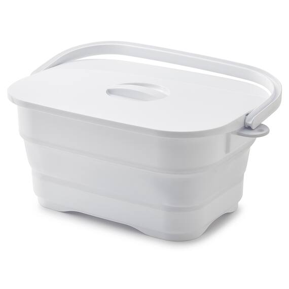 折りたためる つけ置き洗い バケツNEO(グレー) 19枚目画像