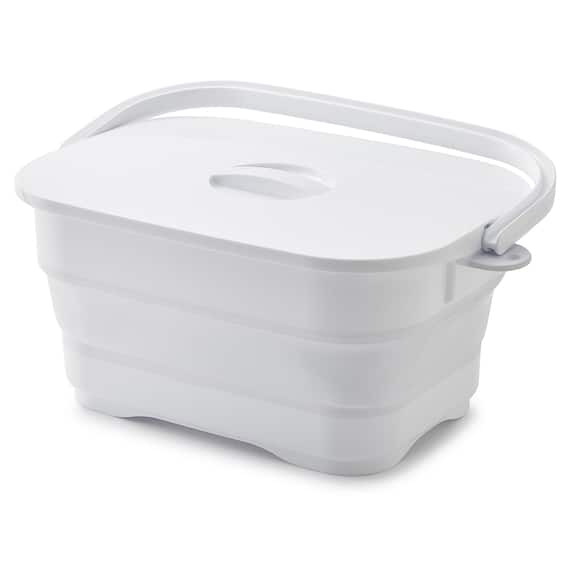 折りたためる つけ置き洗い バケツNEO(グレー) 19枚目画像