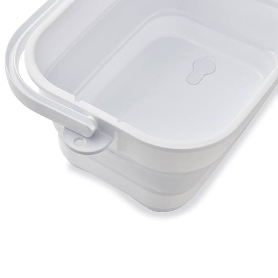 折りたためる つけ置き洗い バケツNEO(グレー) 24枚目画像