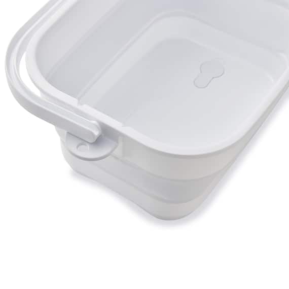 折りたためる つけ置き洗い バケツNEO(グレー) 24枚目画像