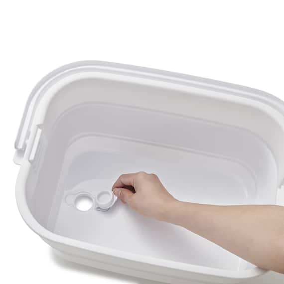 折りたためる つけ置き洗い バケツNEO(グレー) 27枚目画像