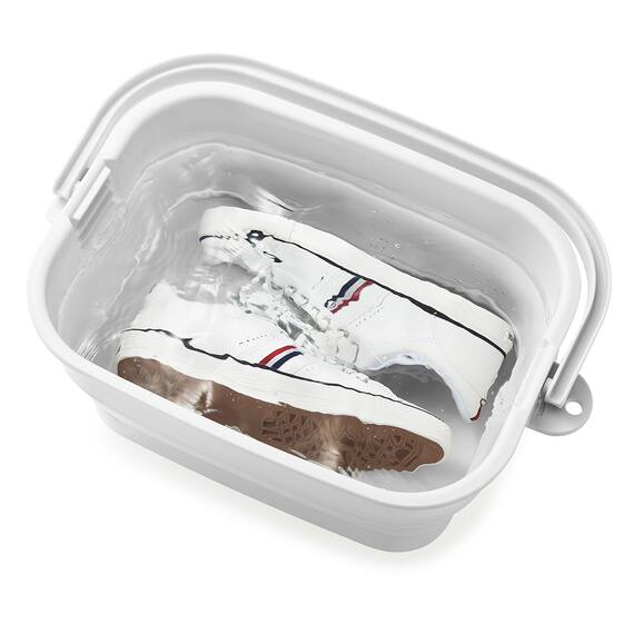 折りたためる つけ置き洗い バケツNEO(グレー) 30枚目画像