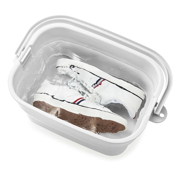 折りたためる つけ置き洗い バケツNEO(グレー) 30枚目画像