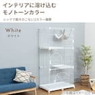 ハンモック付きネコ用ケージ3段(SN BK) 5枚目画像