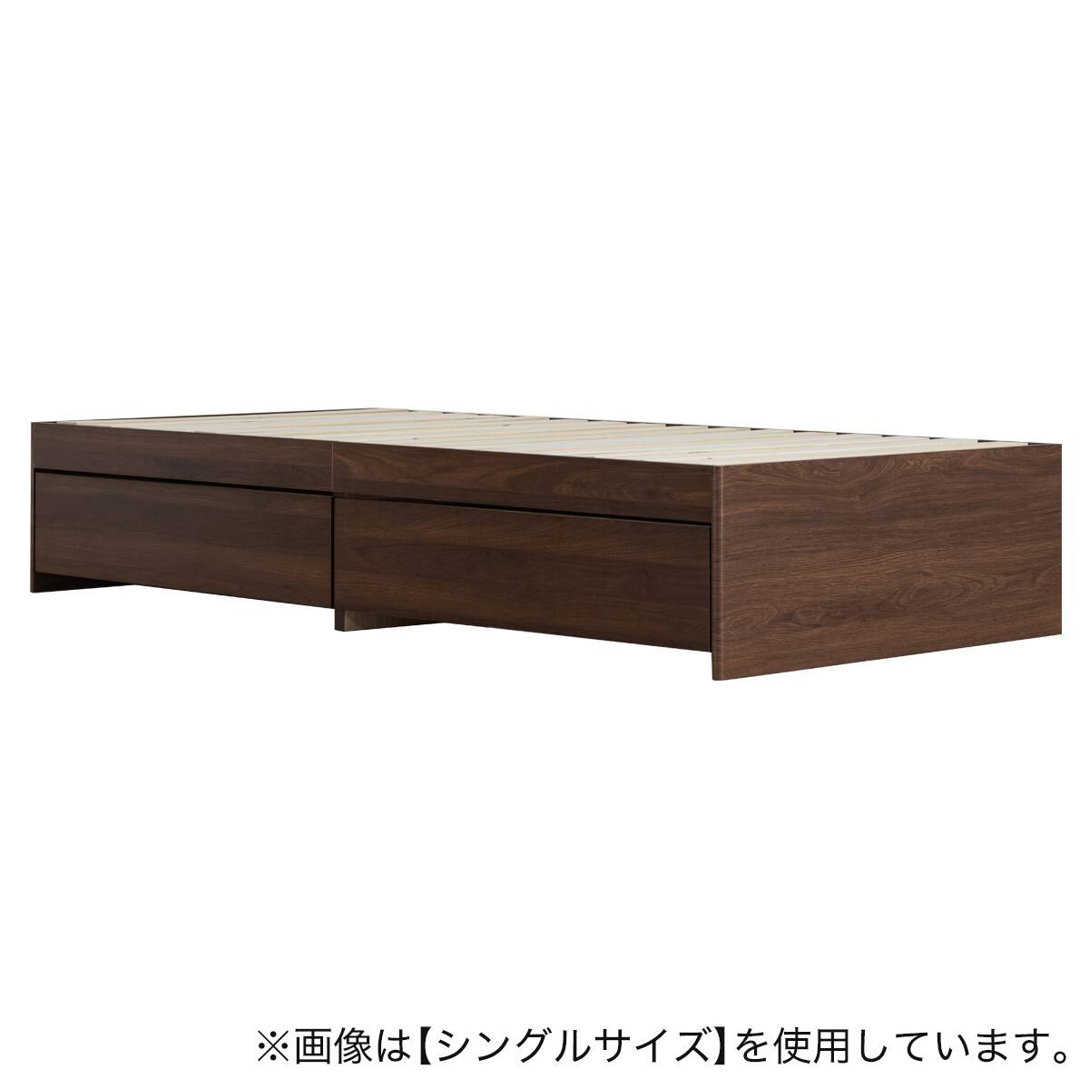 セミシングルショート ヘッドレスチェストベッドフレーム (MDN