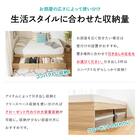 セミシングルショート ヘッドレスチェストベッドフレーム (MDN ナチュラル) 7枚目画像