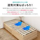 セミシングルショート ヘッドレスチェストベッドフレーム (MDN ナチュラル) 8枚目画像