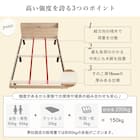セミシングルショート マットレス付き棚付きすのこベッド (MRS ナチュラル / SLT01) 12枚目画像