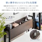 棚付きパイプベッド(ZHO セミシングルショート ナチュラル) 11枚目画像