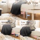 天然木棚付きすのこベッド ZUTH セミシングルショート ナチュラル 15枚目画像