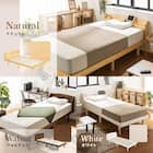 天然木棚付きすのこベッド ZUTH セミシングルショート ブラウン 21枚目画像