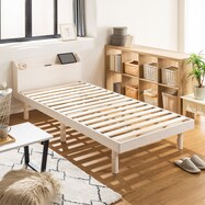 天然木棚付きすのこベッド ZUTH【期間限定価格:12/5~1/5まで】
