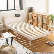 天然木棚付きすのこベッド ZUTH