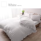 フリル付きカバー4点セット シアサッカー (SD/LGY) 17枚目画像