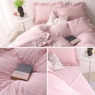 フリル付きカバー4点セット シアサッカー (SD/PI) 5枚目画像