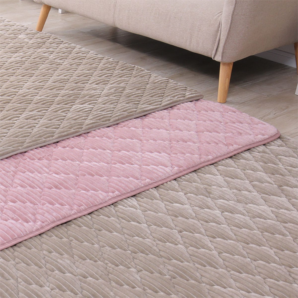 ラグ カッティングキルト(190X300 グレージュ) | ニトリネット【公式