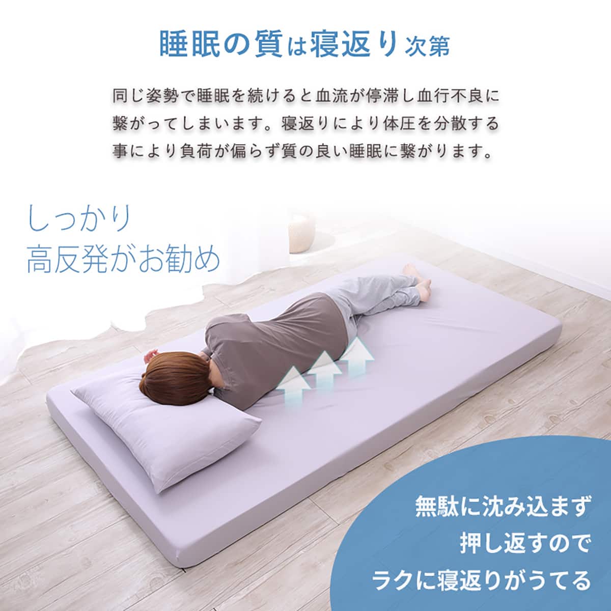 高反発ウレタンマットレス入カバー付き布団7点セット(SD IV) | ニトリ
