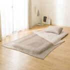 棚付きパイプベッド ZHO S MW+高反発マットレス+Nウォーム毛布付き 寝具7点セット 6枚目画像