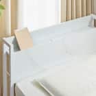 棚付きパイプベッド ZHO S MW+高反発マットレス+Nウォーム毛布付き 寝具7点セット 19枚目画像