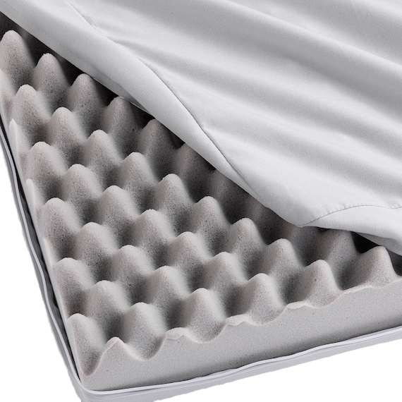 棚付きパイプベッド ZHO S MW+高反発マットレス+温度調整 掛け布団(セルプラスE1 S)セット 9枚目画像