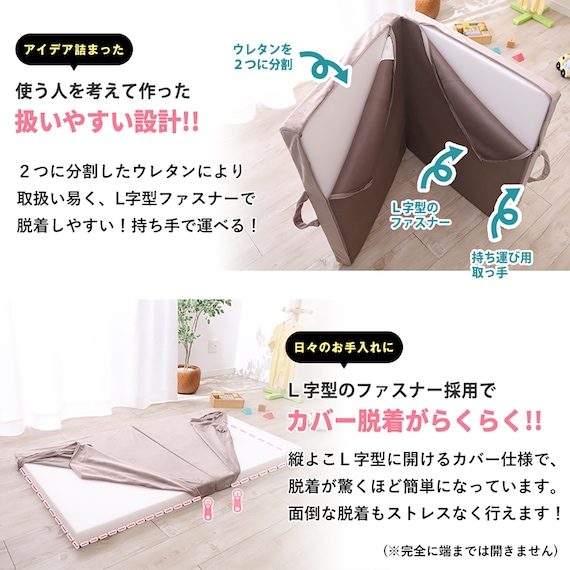 ベビーサイズ 高反発2つ折りマットレス (MSA MO) 12枚目画像