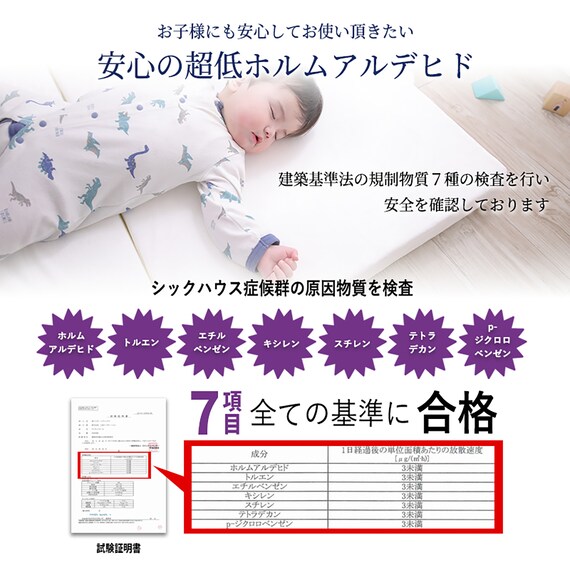 ベビーサイズ 高反発2つ折りマットレス (MSA NV) 17枚目画像