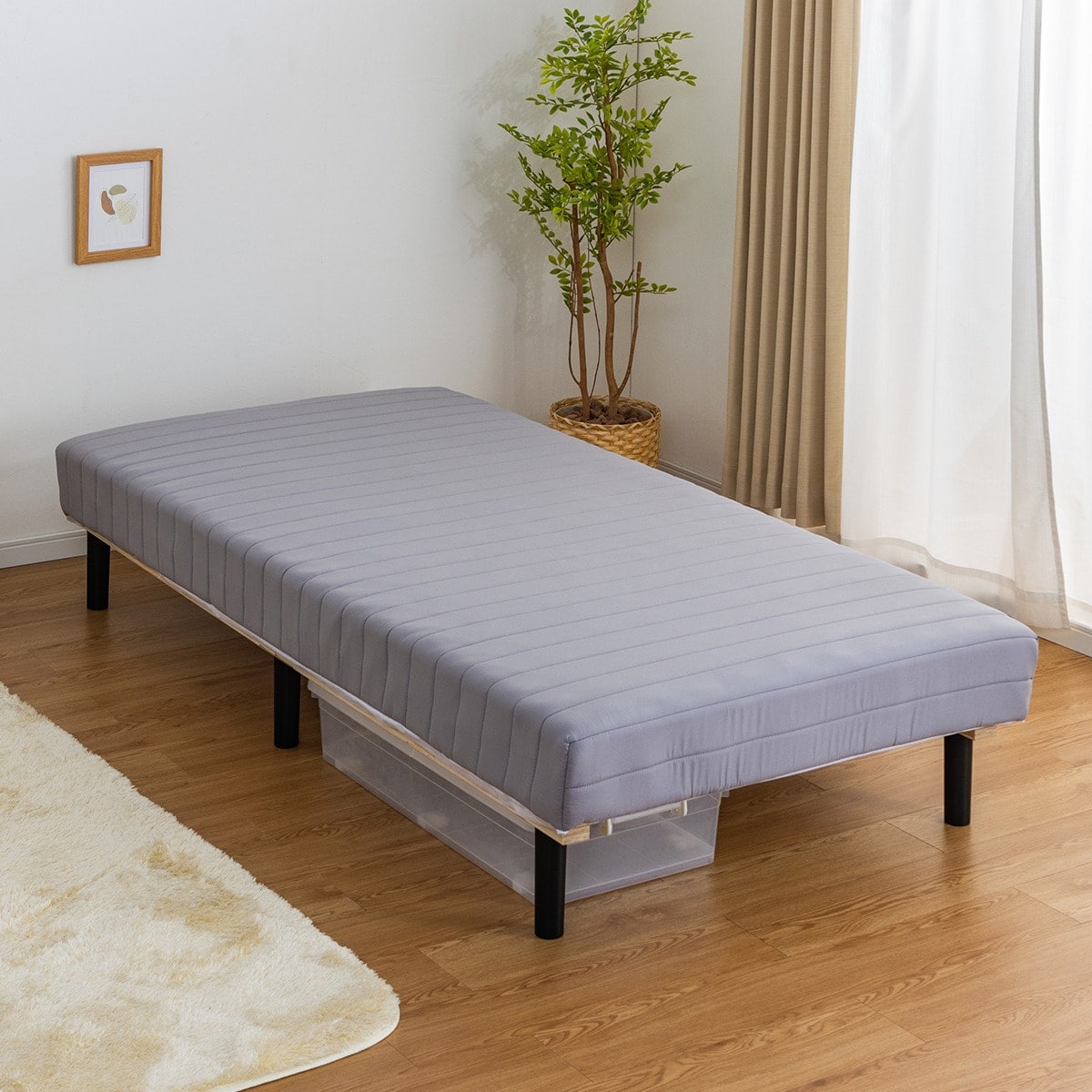 シングル 脚付きボンネルコイルマットレス (IBZ GY) | ニトリネット