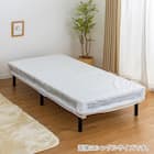 セミダブル 脚付きボンネルコイルマットレス (IBZ GY) 4枚目画像