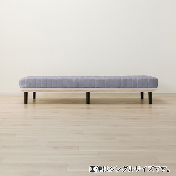 セミダブル 脚付きボンネルコイルマットレス (IBZ GY) 6枚目画像