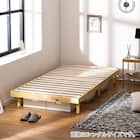 セミシングルショート 脚付きヘッドレスすのこベッド (SRN2 NA) 1枚目画像